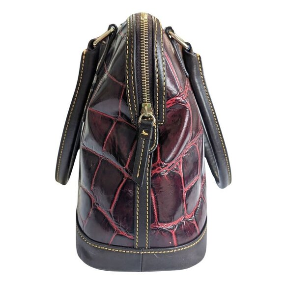 Vintage Y2K DOONEY & BOURKE Lim Ed Croco Collection Red Alligator Bag - Picture 4 of 8